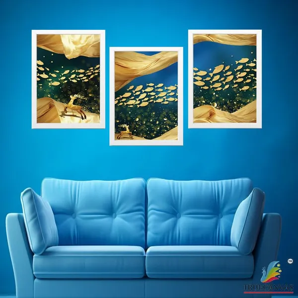 White__Abstract_Hd_Print_Painting_Set_Of_3_With_Frame_|_For_Home,_Living_Room_Gallery_&_Office,_White_Frame,_Size_-_13.50_X_19.50_Inch,_Sf475