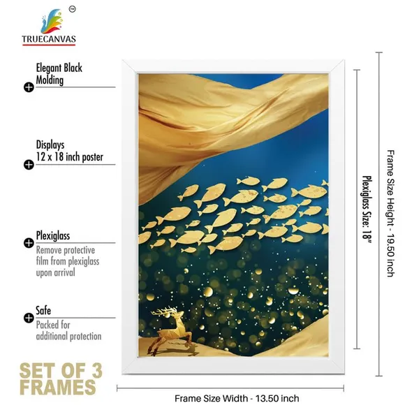 White__Abstract_Hd_Print_Painting_Set_Of_3_With_Frame_|_For_Home,_Living_Room_Gallery_&_Office,_White_Frame,_Size_-_13.50_X_19.50_Inch,_Sf475