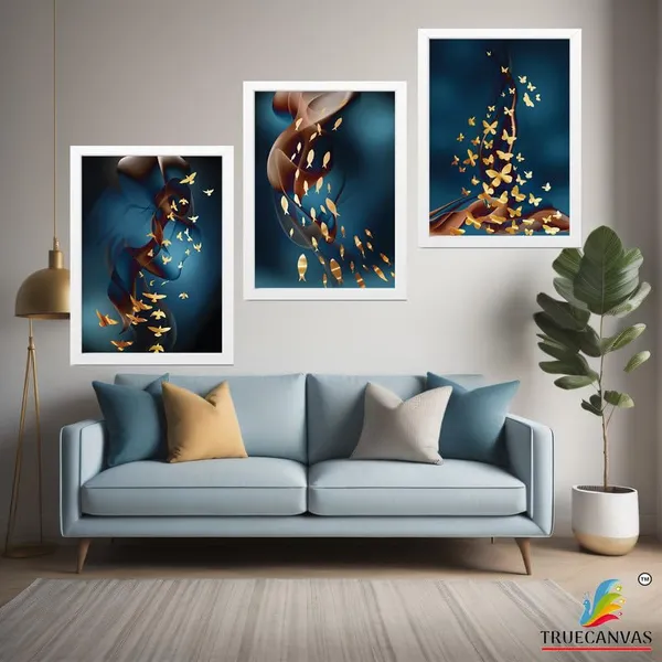 White__Abstract_Hd_Print_Painting_Set_Of_3_With_Frame_|_For_Home,_Living_Room_Gallery_&_Office,_White_Frame,_Size_-_13.50_X_19.50_Inch,_Sf477