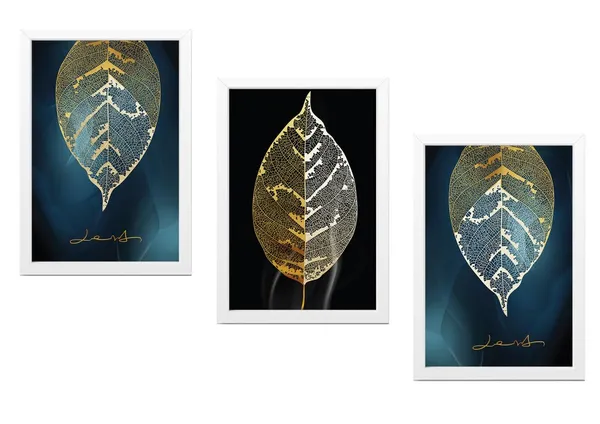 White__Abstract_Hd_Print_Painting_Set_Of_3_With_Frame_|_For_Home,_Living_Room_Gallery_&_Office,_White_Frame,_Size_-_13.50_X_19.50_Inch,_Sf479