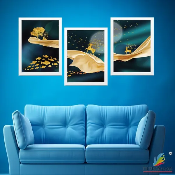 White__Abstract_Hd_Print_Painting_Set_Of_3_With_Frame_|_For_Home,_Living_Room_Gallery_&_Office,_White_Frame,_Size_-_13.50_X_19.50_Inch,_Sf483