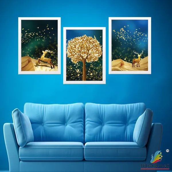White__Abstract_Hd_Print_Painting_Set_Of_3_With_Frame_|_For_Home,_Living_Room_Gallery_&_Office,_White_Frame,_Size_-_13.50_X_19.50_Inch,_Sf485