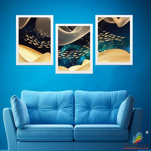 White__Abstract_Hd_Print_Painting_Set_Of_3_With_Frame_|_For_Home,_Living_Room_Gallery_&_Office,_White_Frame,_Size_-_13.50_X_19.50_Inch,_Sf487