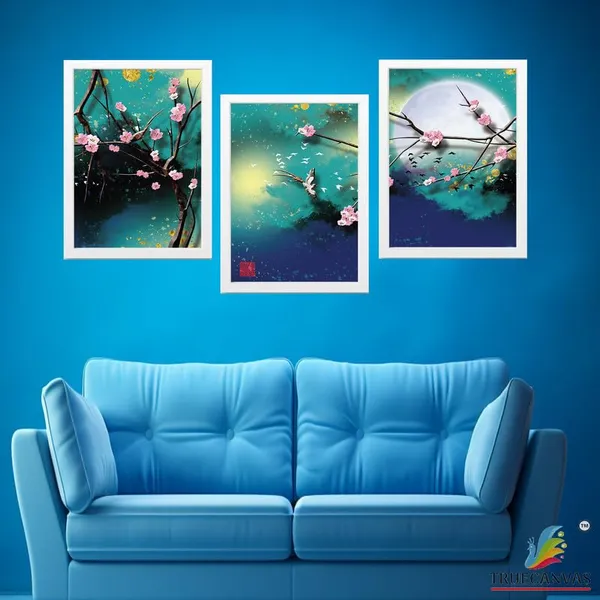 White__Abstract_Hd_Print_Painting_Set_Of_3_With_Frame_|_For_Home,_Living_Room_Gallery_&_Office,_White_Frame,_Size_-_13.50_X_19.50_Inch,_Sf489