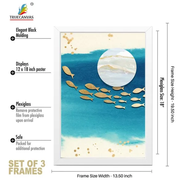 White__Abstract_Hd_Print_Painting_Set_Of_3_With_Frame_|_For_Home,_Living_Room_Gallery_&_Office,_White_Frame,_Size_-_13.50_X_19.50_Inch,_Sf490
