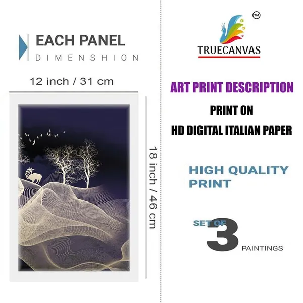 White__Abstract_Hd_Print_Painting_Set_Of_3_With_Frame_|_For_Home,_Living_Room_Gallery_&_Office,_White_Frame,_Size_-_13.50_X_19.50_Inch,_Sf492