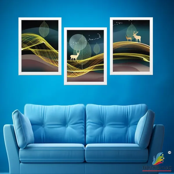 White__Abstract_Hd_Print_Painting_Set_Of_3_With_Frame_|_For_Home,_Living_Room_Gallery_&_Office,_White_Frame,_Size_-_13.50_X_19.50_Inch,_Sf493