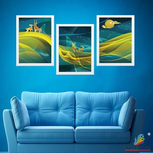 White__Abstract_Hd_Print_Painting_Set_Of_3_With_Frame_|_For_Home,_Living_Room_Gallery_&_Office,_White_Frame,_Size_-_13.50_X_19.50_Inch,_Sf503
