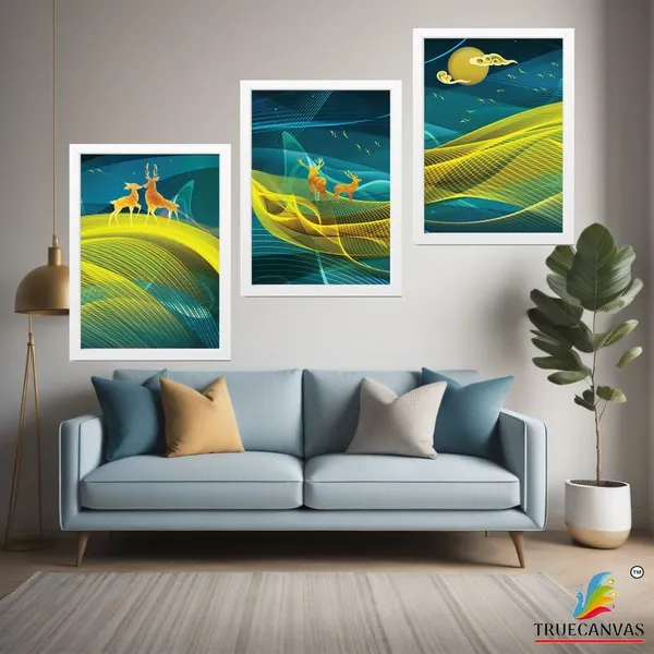 White__Abstract_Hd_Print_Painting_Set_Of_3_With_Frame_|_For_Home,_Living_Room_Gallery_&_Office,_White_Frame,_Size_-_13.50_X_19.50_Inch,_Sf503