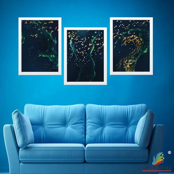 White__Abstract_Hd_Print_Painting_Set_Of_3_With_Frame_|_For_Home,_Living_Room_Gallery_&_Office,_White_Frame,_Size_-_13.50_X_19.50_Inch,_Sf509