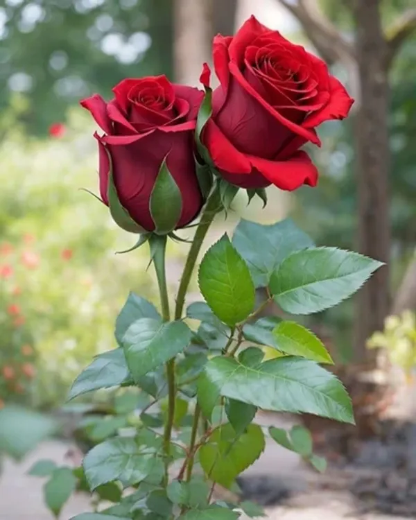 Red_Douche_Roses_Flower_Plant