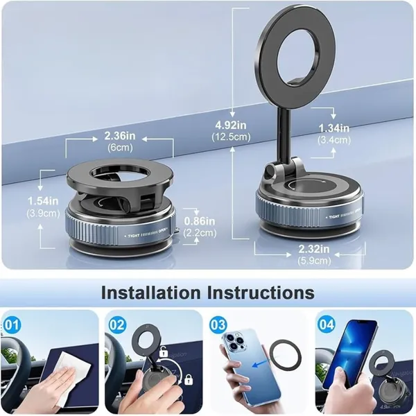 Ayraa_Life_360°_Vacuum_Steel_Magnetic_Phones_Holder,_Hands-Free_Suction_Cup_Phones_Holder_for_Car,_Gym,_Mirror,_Shower.