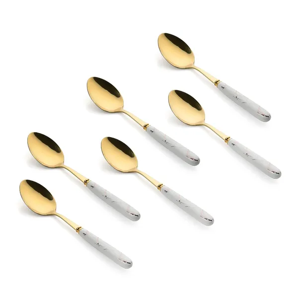 Set_Of_6_Abstract_White_Stainless_Steel_Golden_Big_Spoon