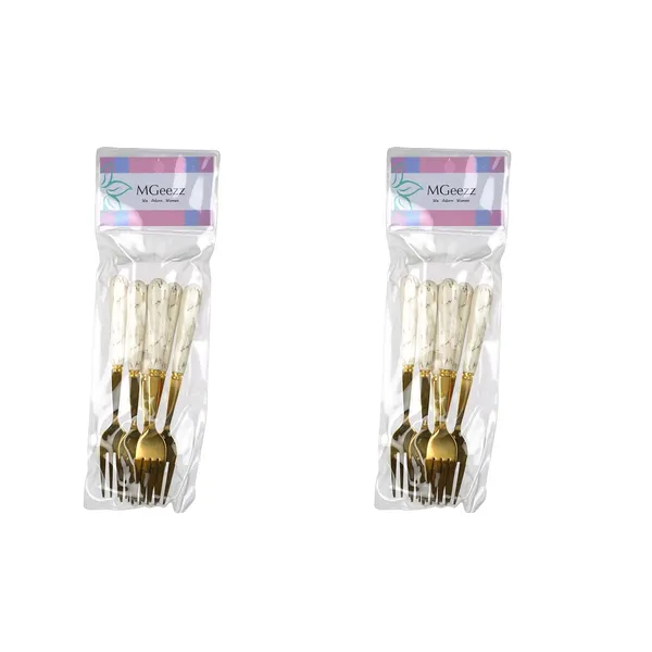 Set_Of_12_Abstract_White_Stainless_Steel_Small_Fork