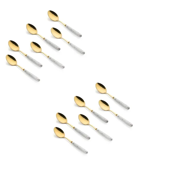 Abstract_White_Stainless_Steel_Golden_Spoon_Set_Of_12