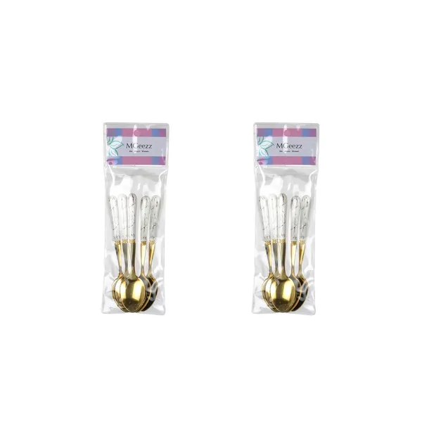 Set_Of_12_Abstract_White_Stainless_Steel_Golden_Small_Spoon