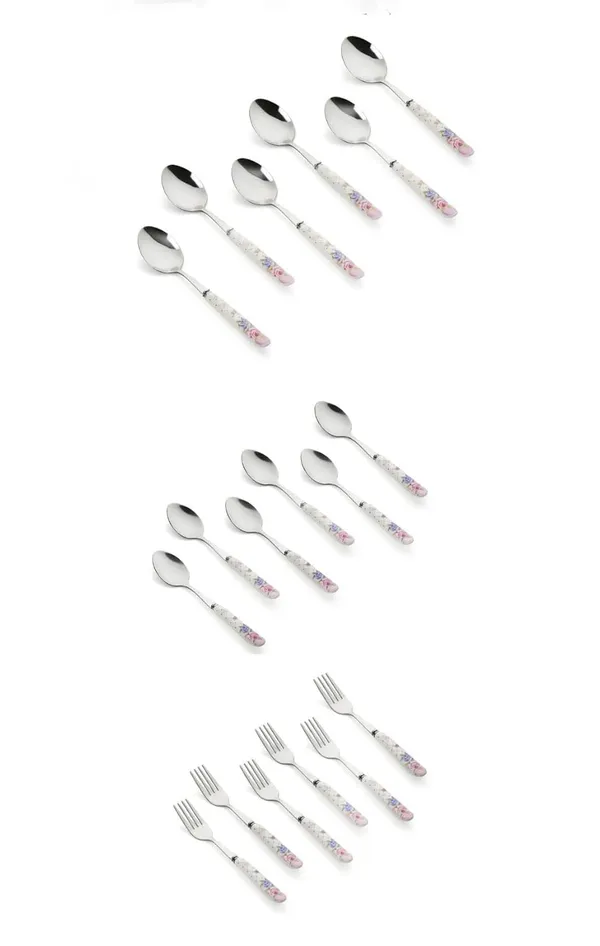 Set_Of_18_Pink_Rose_Stainless_Steel_Spoon