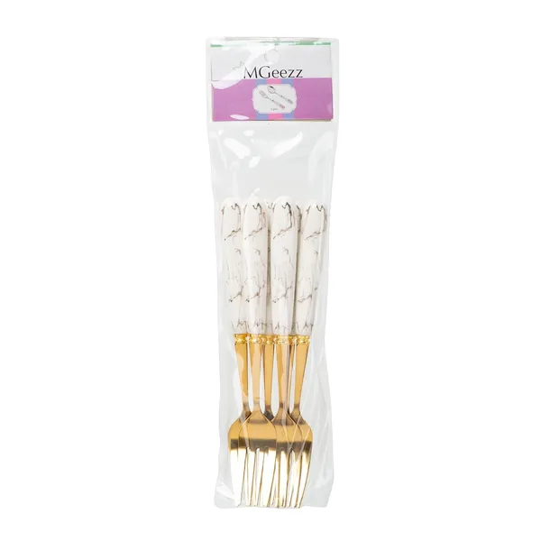 Set_Of_6_Abstract_Golden_White_Stainless_Steel__Big_Fork