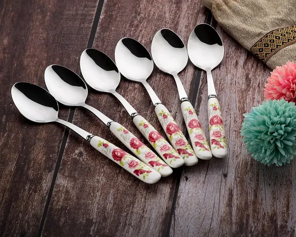 Set_Of_6_Pink_Rose_Stainless_Steel__Small_Spoon