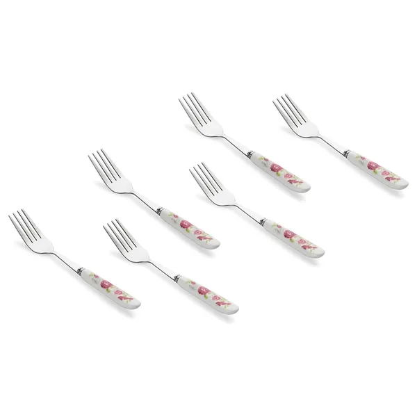 Set_Of_6_Pink_Rose_Stainless_Steel_Big_Fork