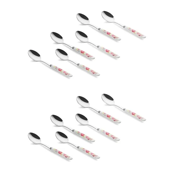 Pink_Rose_Stainless_Steel_Floral_Spoon_Set_Of_12