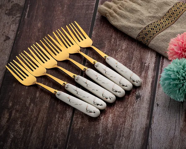 Set_Of_12_Abstract_White_Stainless_Steel_Big_Fork