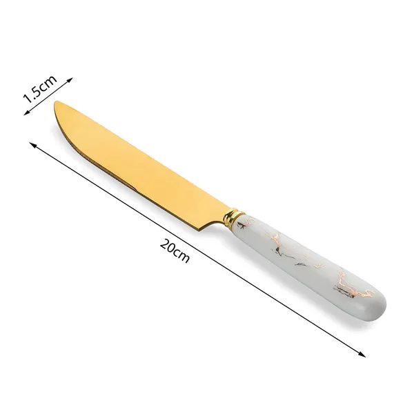 Set_Of_12_Abstract_White_Stainless_Steel_Golden_Big_Knife