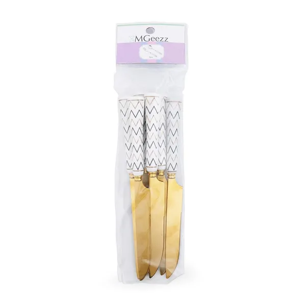 Set_Of_6_Chevron_Golden_Stainless_Steel_Big_Knife