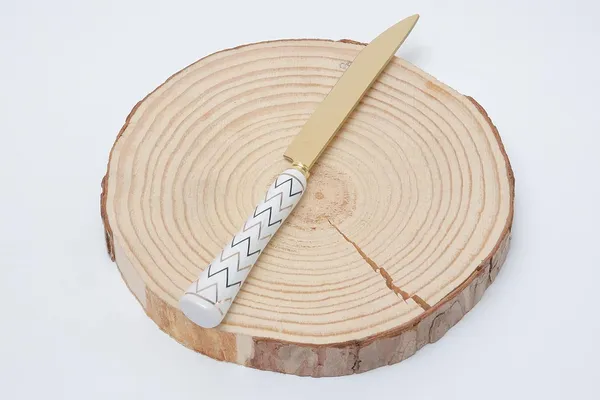 Set_Of_6_Chevron_Golden_Stainless_Steel_Big_Knife