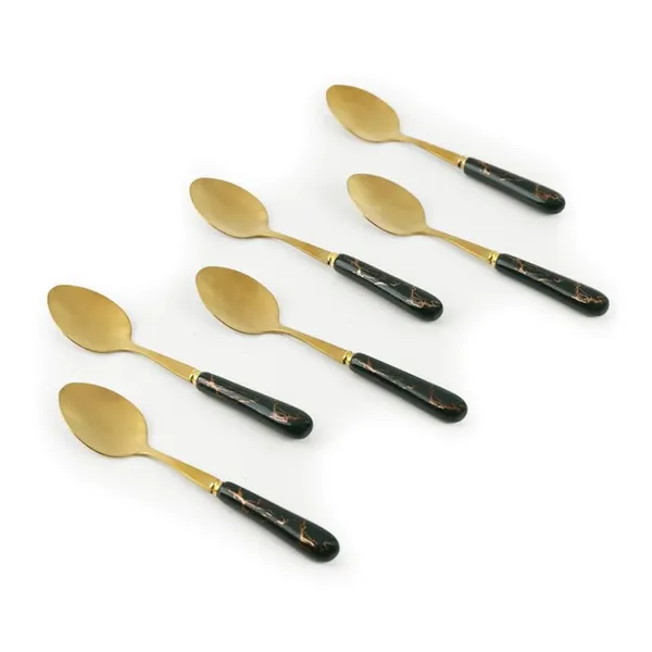 Set_Of_6_Abstract_Green_Stainless_Steel_Table_Small_Spoon