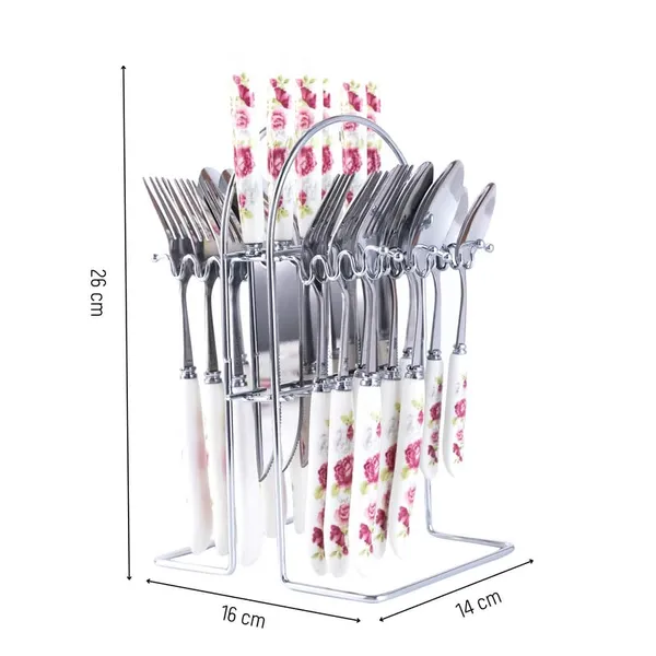 Set_Of_24_Pink_Rose_Stainless_Steel_Spoon_Fork_Set