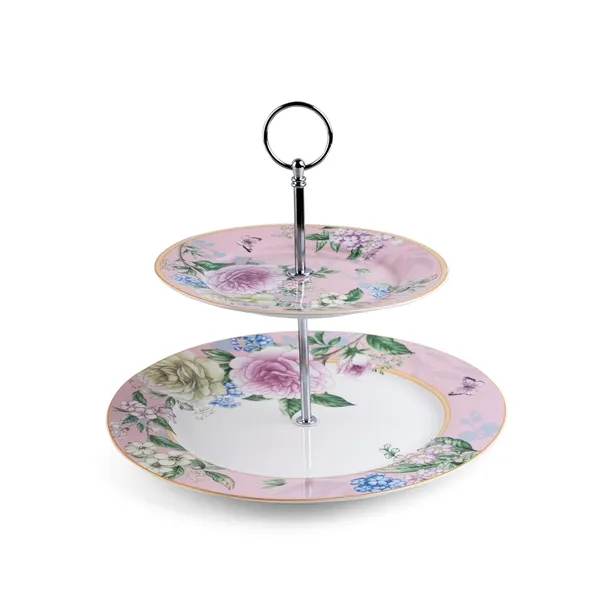 English_rose_two_tier_dessert_stand