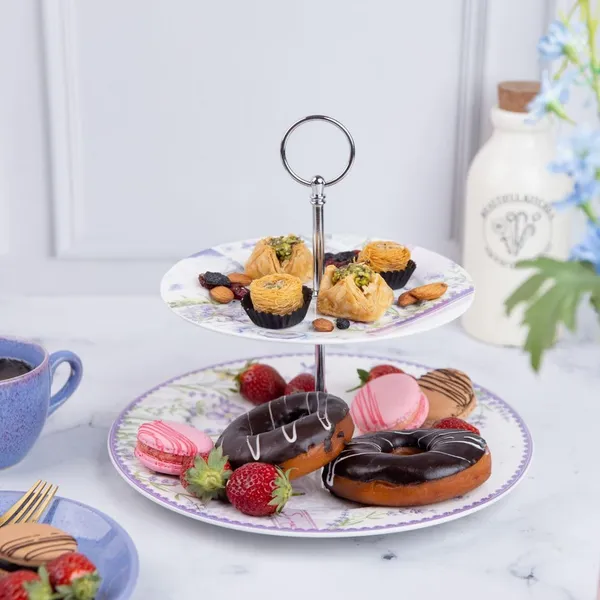 Lavender_two_tier_dessert_stand