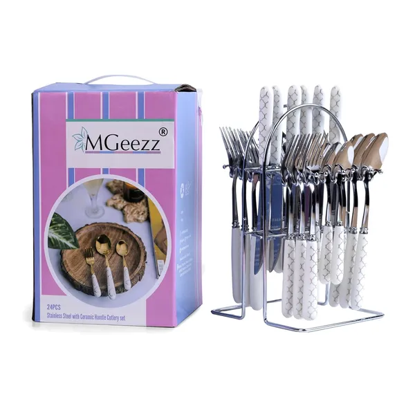Set_Of_24_Quatrefoil_White_Stainless_Steel_Silver_Spoon
