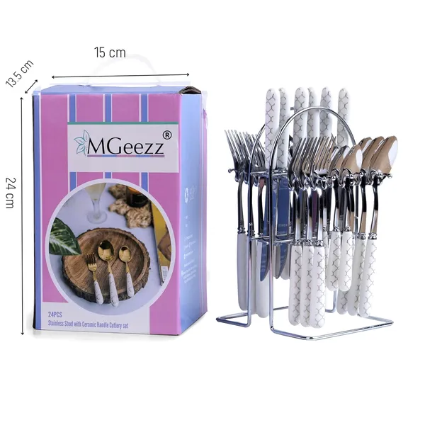 Set_Of_24_Quatrefoil_White_Stainless_Steel_Silver_Spoon