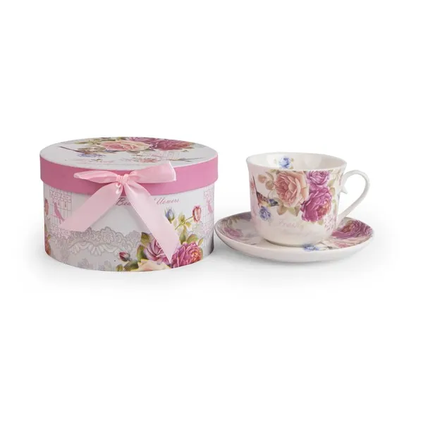 Pink_Ceramic_Tea_Cup_Saucer