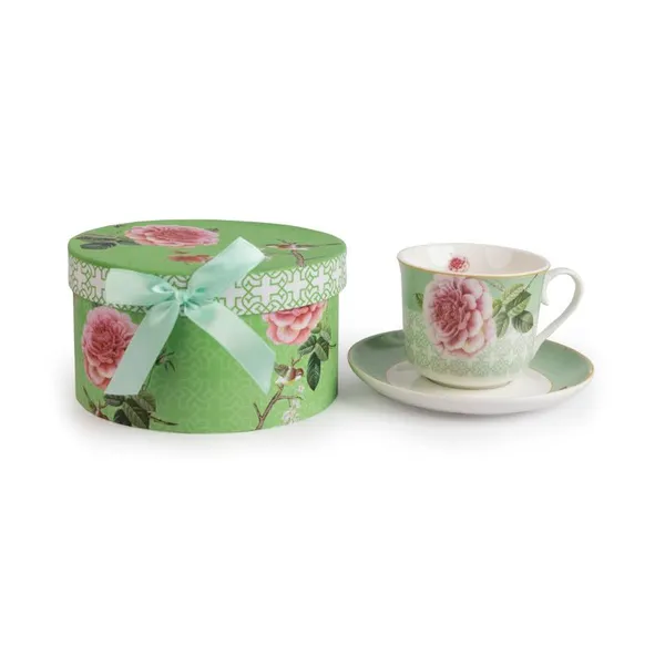 Green_Ceramic_Tea_Cup_Saucer