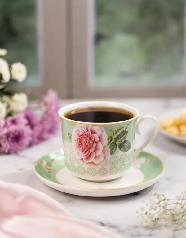 Green_Ceramic_Tea_Cup_Saucer