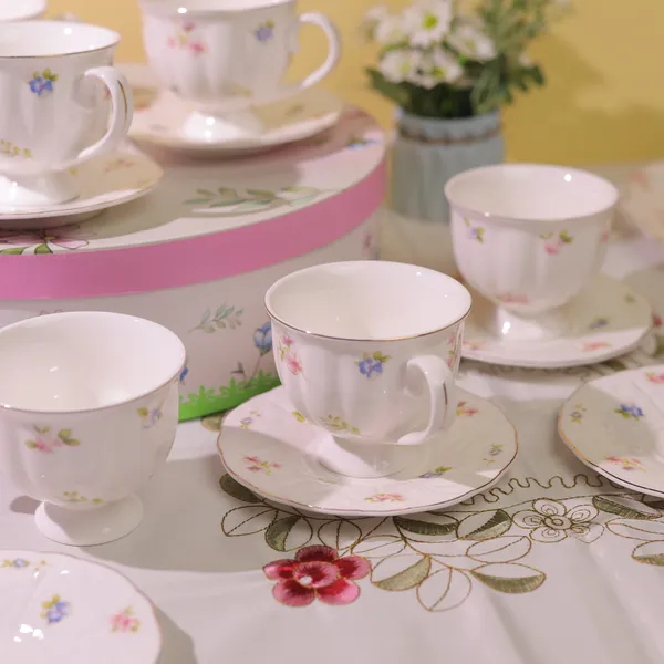 European_Style_Ceramic_Tea_Cup_Big_Set_of_6
