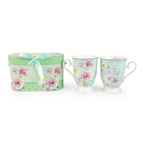 English_Green_Dual_Floral_Mugs_(Set_of_2)