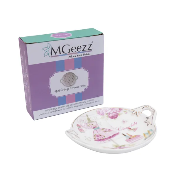 MGeezz_Mini_Ceramic_Serving_Tray_-_Combo_Offer:_4_mini_trays,_each_packed_separately_–_great_for_gifting_or_return_favors!_(_Round_Design)