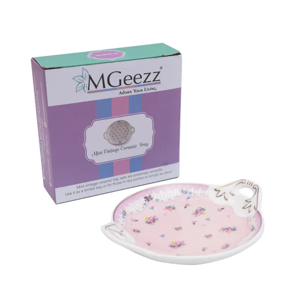 MGeezz_Mini_Ceramic_Serving_Tray_-_Combo_Offer:_4_mini_trays,_each_packed_separately_–_great_for_gifting_or_return_favors!_(_Round_Design)