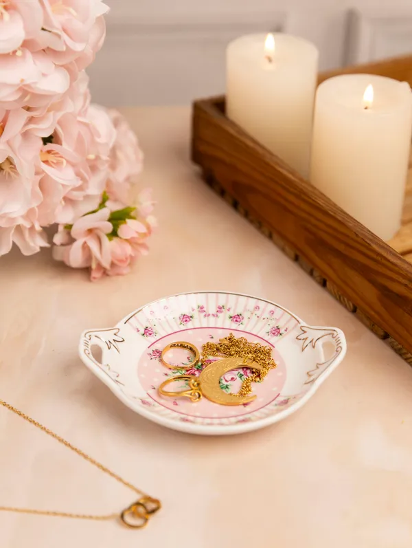 MGeezz_Mini_Ceramic_Serving_Tray_-_Combo_Offer:_4_mini_trays,_each_packed_separately_–_great_for_gifting_or_return_favors!_(_Round__Design)