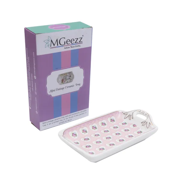 MGeezz_Mini_Ceramic_Serving_Tray_-_Combo_Offer:_4_mini_trays,_each_packed_separately_–_great_for_gifting_or_return_favors!_(_Rectangle_Design)