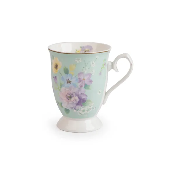 English_green_single_floral_mug