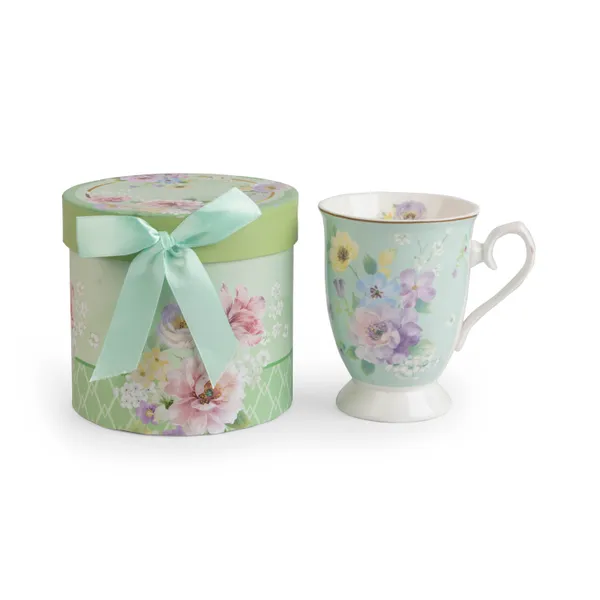 English_green_single_floral_mug