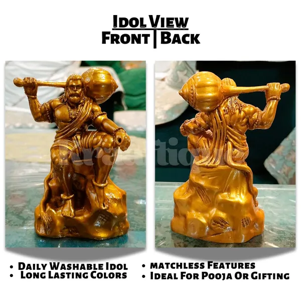 Antique_Lightweight_Pure_Stone_Washable_Religious_Marble_Hanuman_Solid_|_Size_Small