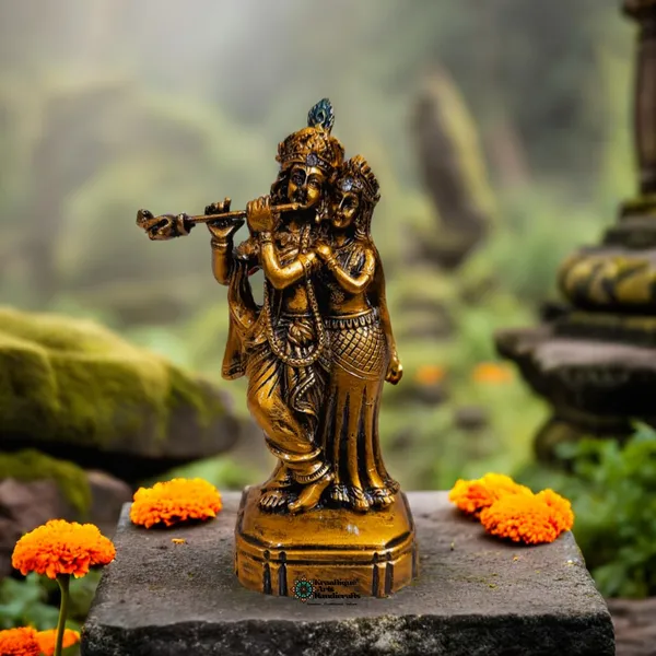 Multicolor_Gorgeous_Radha_Krishna_Idol_|_8_X_4_X_12_Cm
