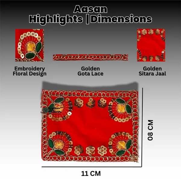 Designer_Red_Velvet_Aasan_for_Laddu_Gopal_(Pack_of_5)