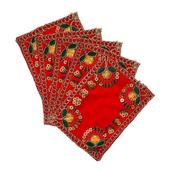 Designer_Red_Velvet_Aasan_for_Laddu_Gopal_(Pack_of_5)